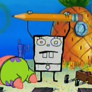DoodleBob with the pencil