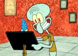 Squidward writes a song